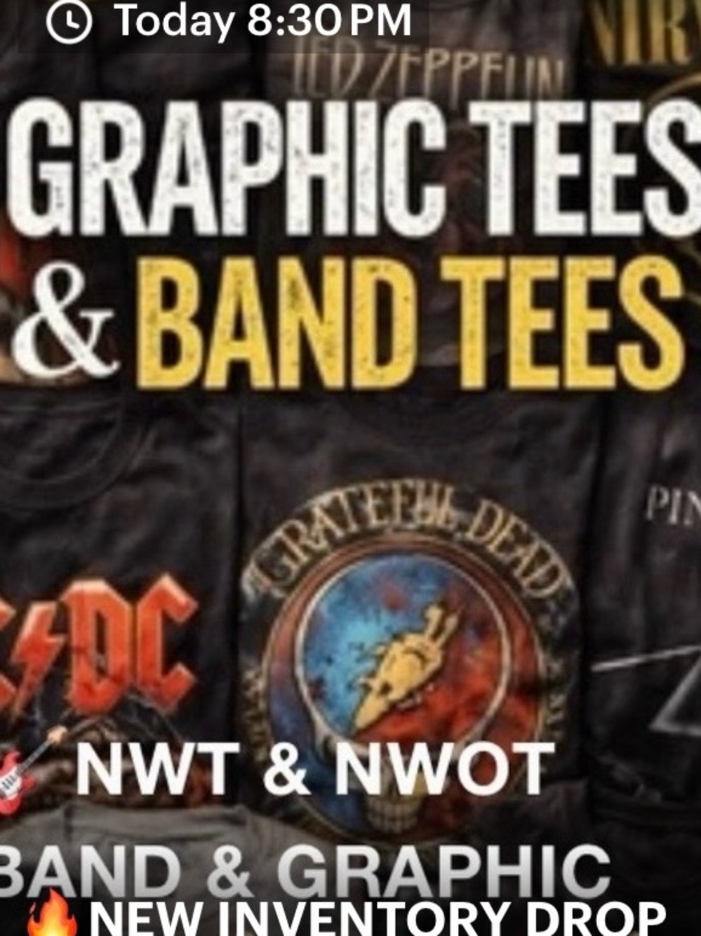 Friday 7/10 - BAND & GRAPHIC TEE SALE FLYER